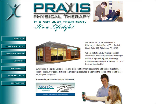 Praxis Physical Therapy Web Site